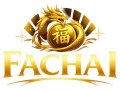 Golden dragon and coin logo